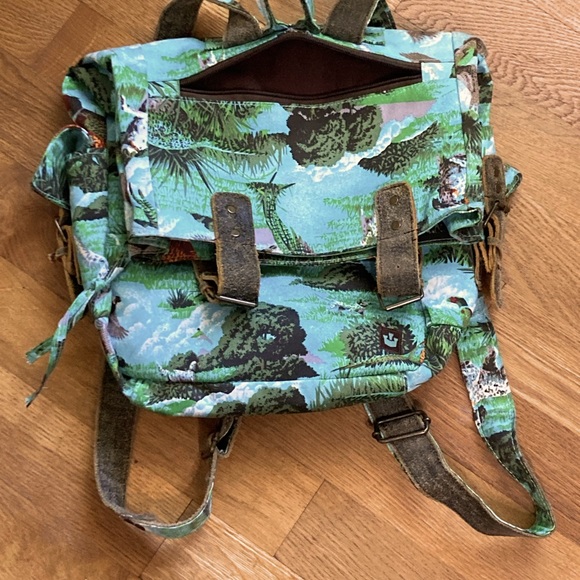 Vintage RARE Goorin Backpack Hunting Pattern 🚨 (upper/side zipper not operating - Picture 5 of 11